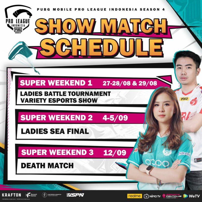 showmatch schedule